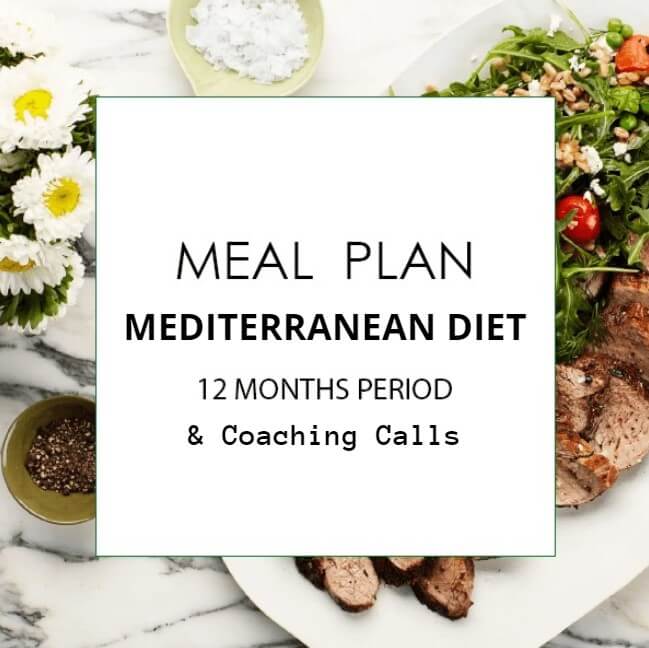 MEDITERRANEAN DIET – MEAL PLAN FOR 12 MONTHS & 3 Coaching Calls